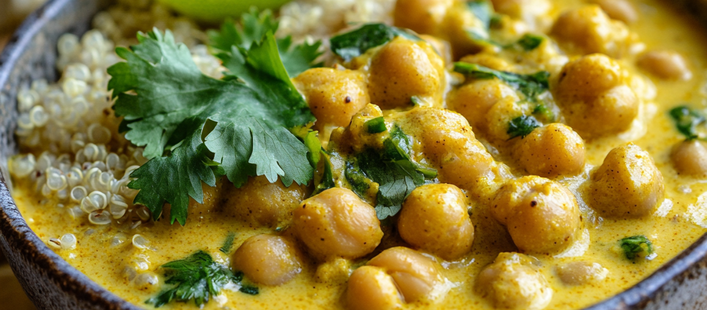 Curry de Garbanzos con Leche de Coco: Receta Vegana, Rica y Sabrosa
