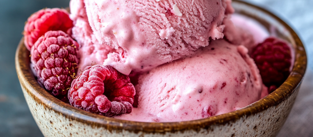 Helado Keto de Frambuesa con Crema de Coco: Refrescante, Cremoso y Sin Azúcar