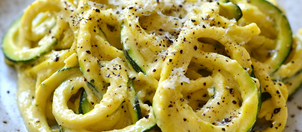 Pasta Keto de Calabacín con Salsa Cremosa de Queso: Deliciosa y Baja en Carbohidratos