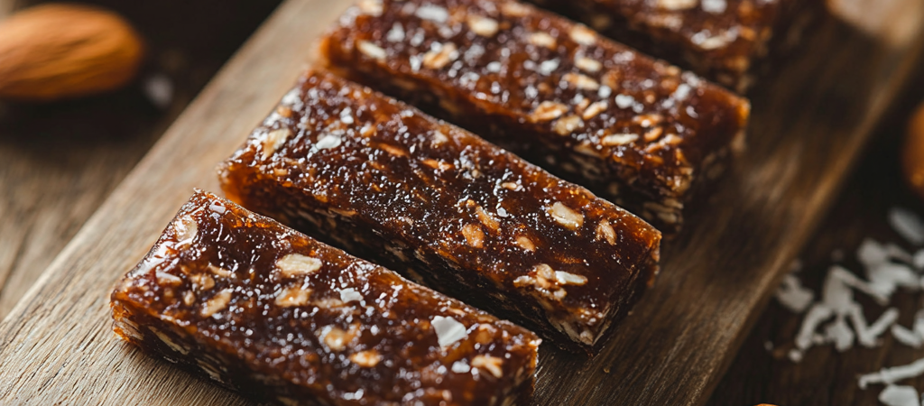 Barritas Energéticas de Dátiles y Almendras: Energía Natural en Cada Bocado